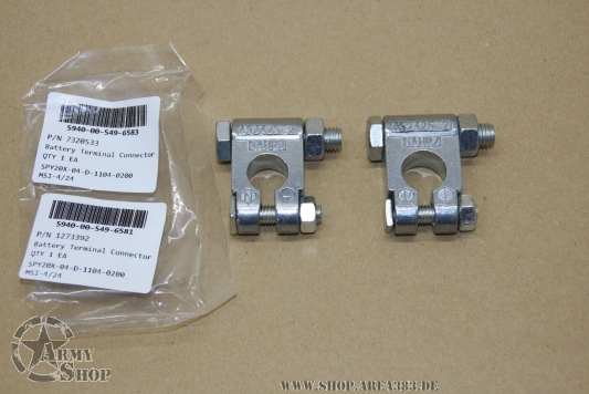 Batteriepolklemmen PLUS und MINUS Army