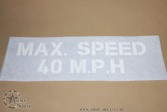 Lackierschablone Klebefolie MAX. SPEED