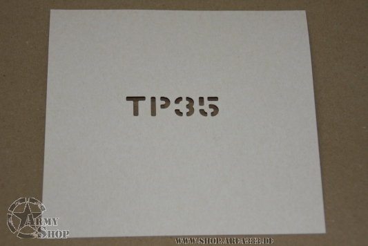 Schriftschablone 1/2 