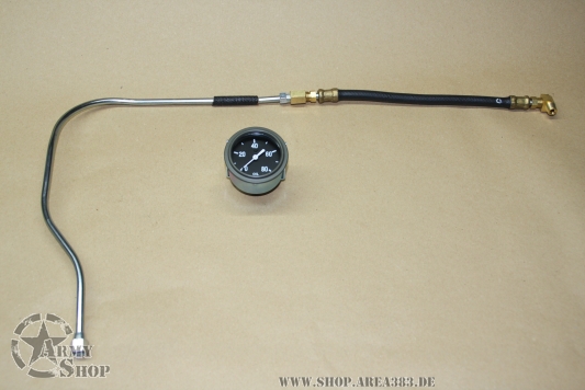 Öldruckanzeige Willys MB mit Anschlüssen