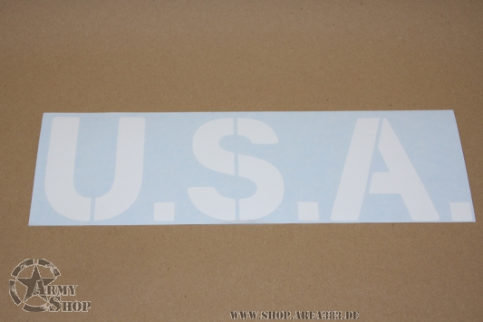 Sticker U.S.A font height   10,2 cm