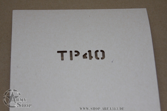 Schriftschablone 1/2 