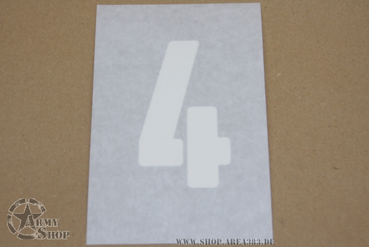 Lackierschablone Klebefolie # 4  Schrifthöhe 10,2 cm