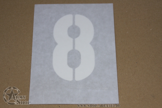 Lackierschablone Klebefolie # 8  Schrifthöhe 10,2 cm