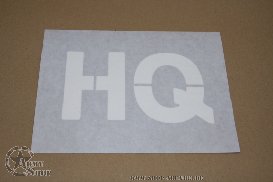 Sticker # HQ font height   10,2 cm