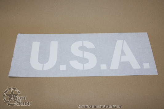 Lackierschablone Klebefolie U.S.A.  Schrifthöhe 10,2 cm