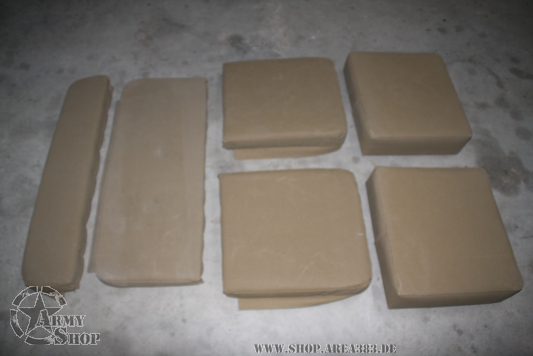 Canvas set of seat cushions Willys M38A1