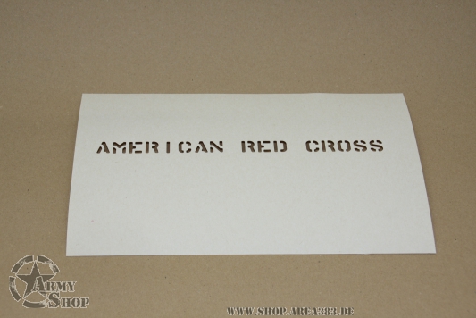 Stencil American Red Cross 1/2 Inch