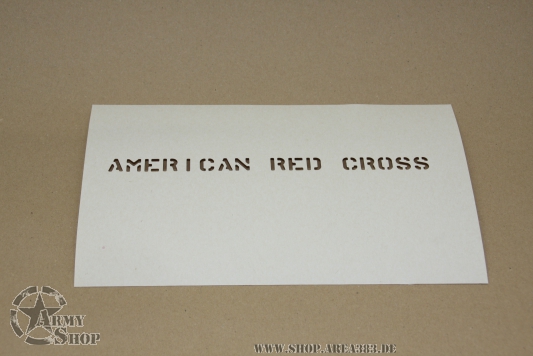 Schriftschablone American Red Cross 1/2 Inch