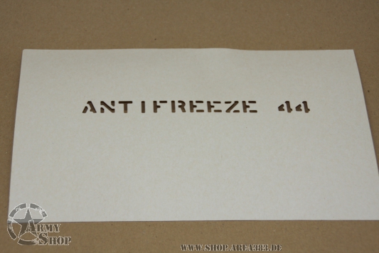 Schriftschablone Antifreeze  44    1/2 Inch