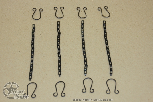 Kettensatz 4-teilig für die Flügelschrauben ( Ford Style)