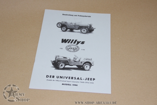 Description et rapport de test CJ Jeep en allemand