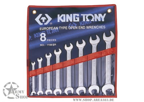 Maulschlüssel-Set, Zoll - 8 tlg. (Kin6 Tony Tools)