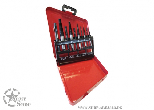 10-Piece Drill Bit and Stud Extractor Set