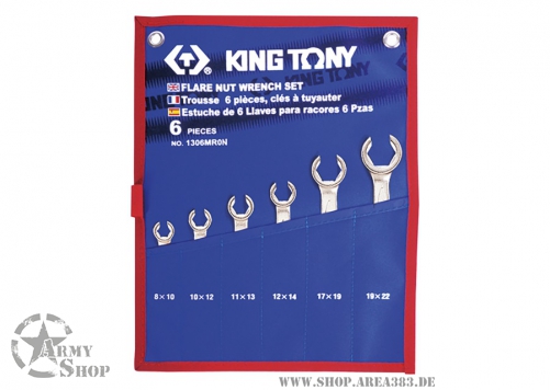 Doppel-Rohrschlüssel-Set, metrisch - 6 tlg.