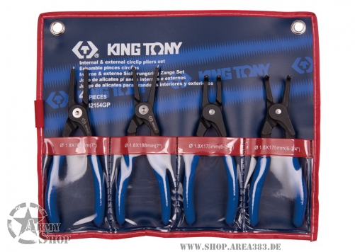 Sprengringzangen-Set mit konischen Spitzen - 4 tlg