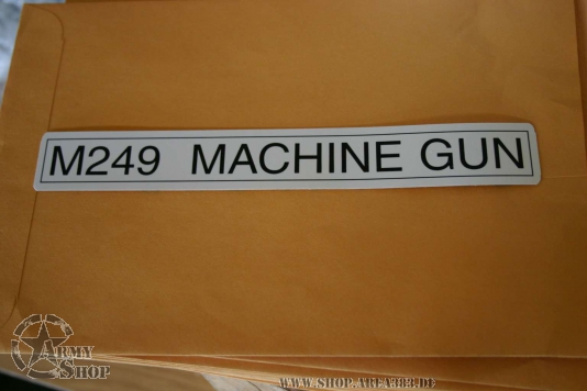 Autocollant M249 Machine GUN