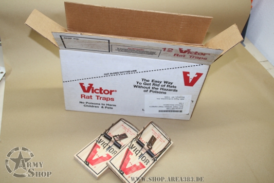 1 Karton USA Army Rattenfallen ( 12 Stück)