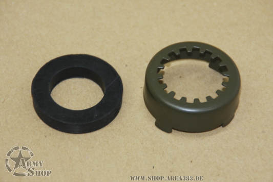 Staubkappe an der Kardanwelle mit Gummidichtung