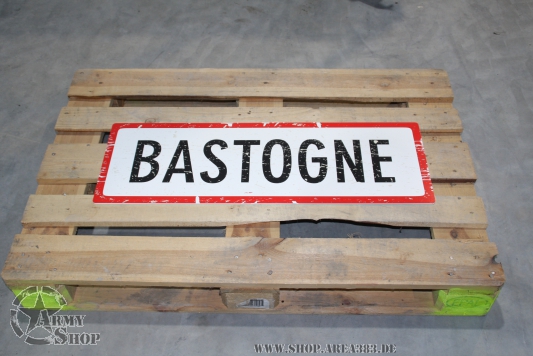 Kunststoffschild BASTOGNE (90 cm x 30 cm)