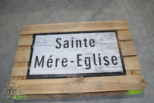 Kunststoffschild Sainte-Mère-Église (90 cm x 50 cm)