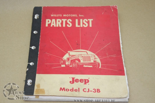Parts List Jeep CJ - 3B