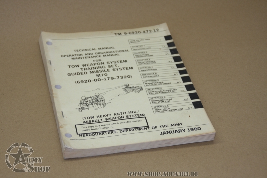 TM 9-6920-472-12  TOW WEAPON SYSTEM