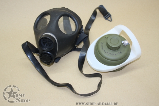 Gasmaske mit Filter nur für Dekozwecke
