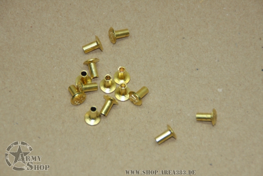 Messing Nieten für Data Plates ( Set 12 Stück)