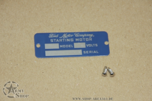 Plate Anlasser Ford GPW