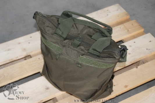 FLIEGER HELMTASCHE M.SCHULTERGURT OLIV Mil-Tec