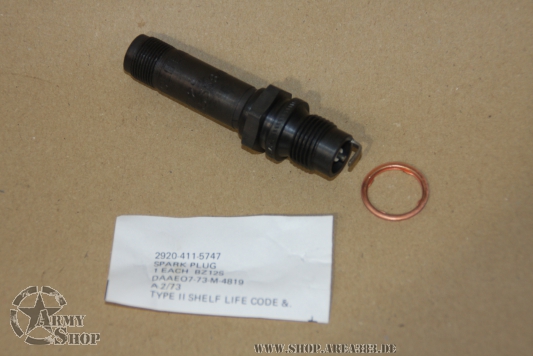 5 Ton Truck FLAME HEATER SPARK PLUG. M40,M38,M63,M54;M41,M39