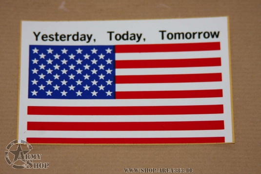 US ARMY Decal  ,yesterday,today,tomorrow 100 x 67 mm