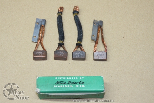 Anlasserbürstenset Willys  6 Volt  GPW-18535  Ford Stamp
