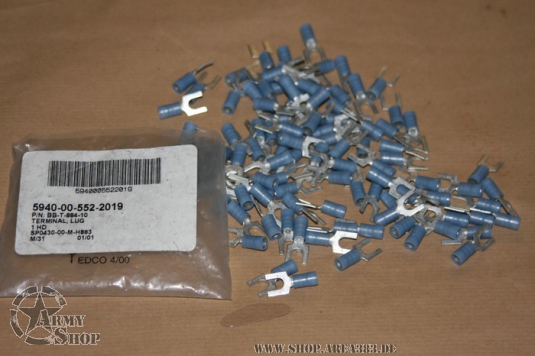 US Army Kabelschuhe für 5 mm Schraube 100 Stück