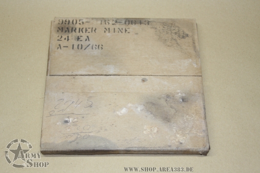 24x Panneau en Tôle marquant mines Vietnam 10/66