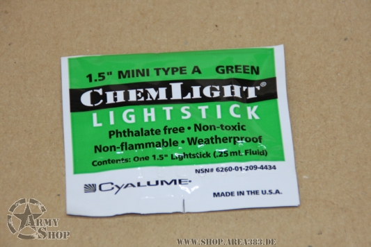 Cyalume ChemLight Knicklicht Mini 40 mm L green
