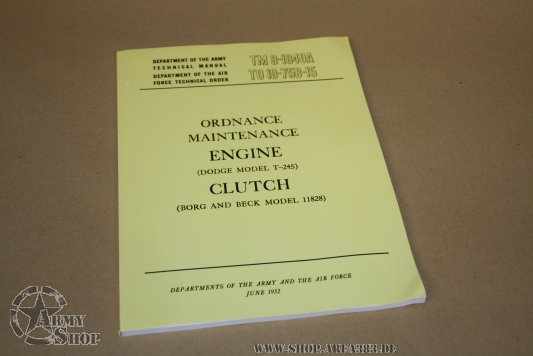 TM 9-1840A,Wartung Motorkupplung (Dodge Modell T-245) M37