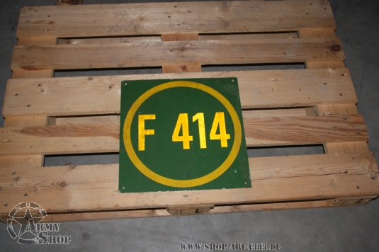 Militärschild  40cm x 40 cm