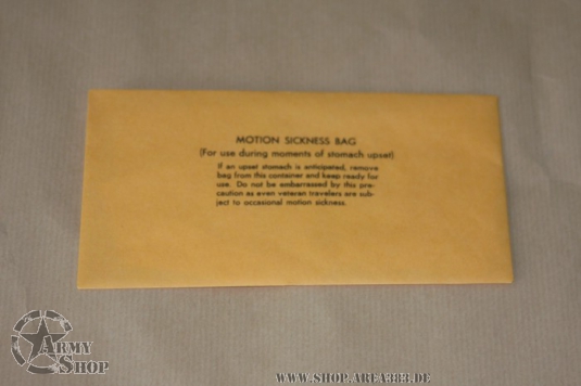 Military Unique Motion Sickness Bags
