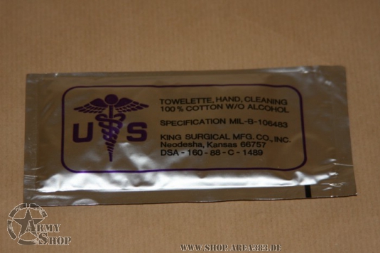 TOWELETTE,HAND,CLEANING US ARMY