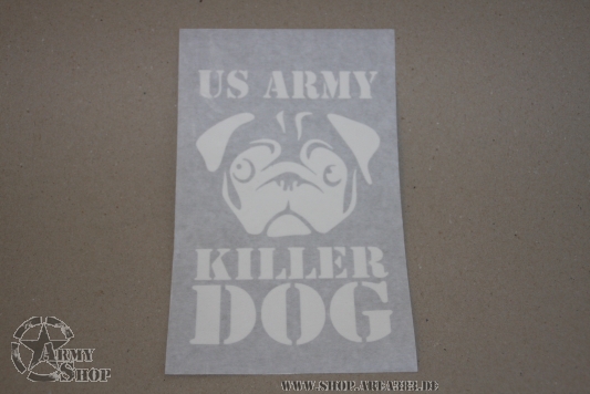 Aufkleber Klebefolie  Killer DOG  25cm x 19 cm