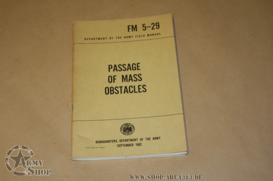 FM 5-29 Passage Of Mass Obstacles 1962