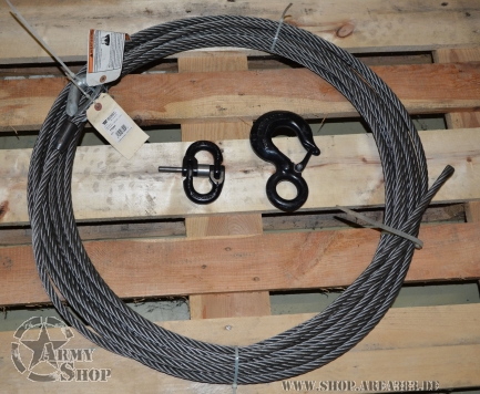 WARN 77594 verzinktes Stahlseil 1,3 cm x 22,9 m