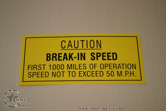 Brake in Speed 119x54mm