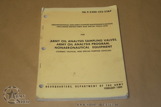 TM 9-2300-422-23&P Programme Armée analyse d'huile