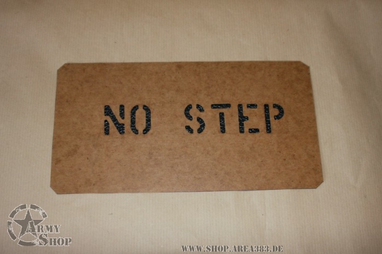 Stencil NO STEP 1 Inch