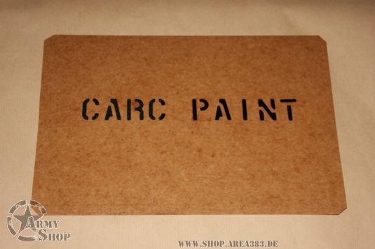 Schriftschablone CARC PAINT 1 Inch