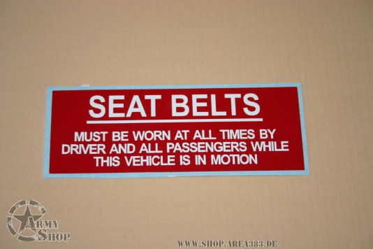 Seat Belts 107mmx38mm
