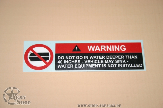 Deeper Water 101mm x 29mm us army